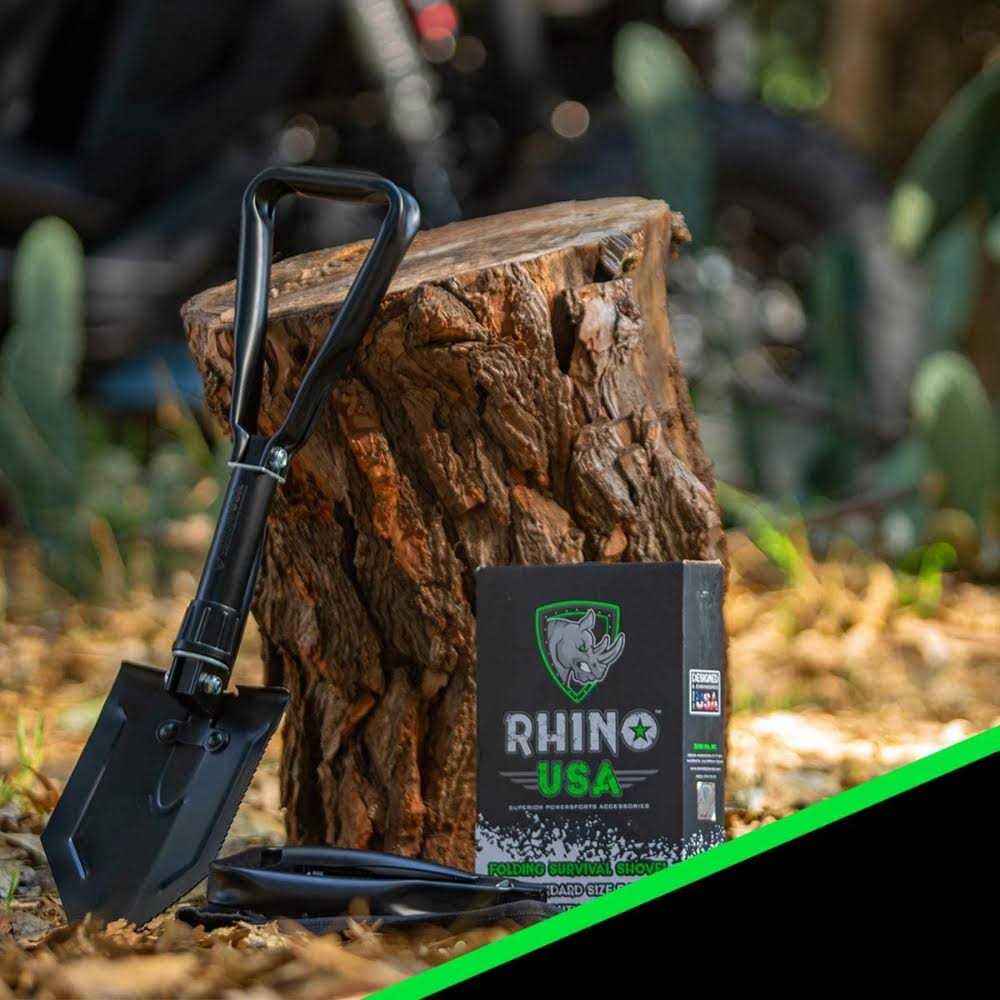 Rhino USA Folding Survival Shovel w/Pick - Image 4