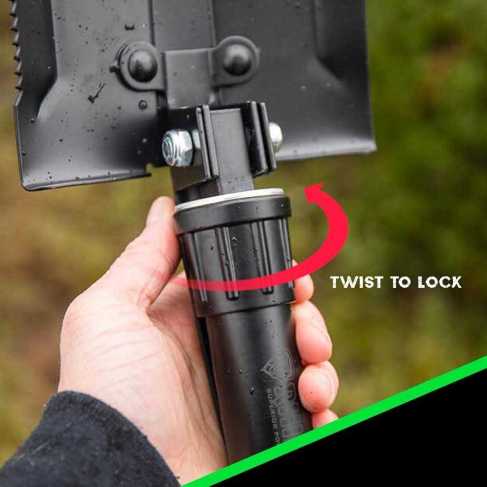 Rhino USA Folding Survival Shovel w/Pick - Image 5
