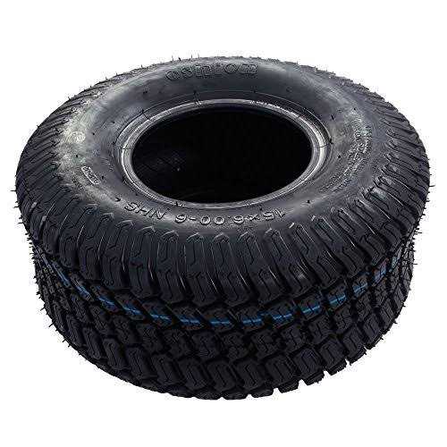 MOTOOS 15x6.00-6 Lawn Mower Turf Tires 15x6x6 Lawn Garden Tractor Golf Cart Tires 4PR Tubeless Pack of 2 - Image 5