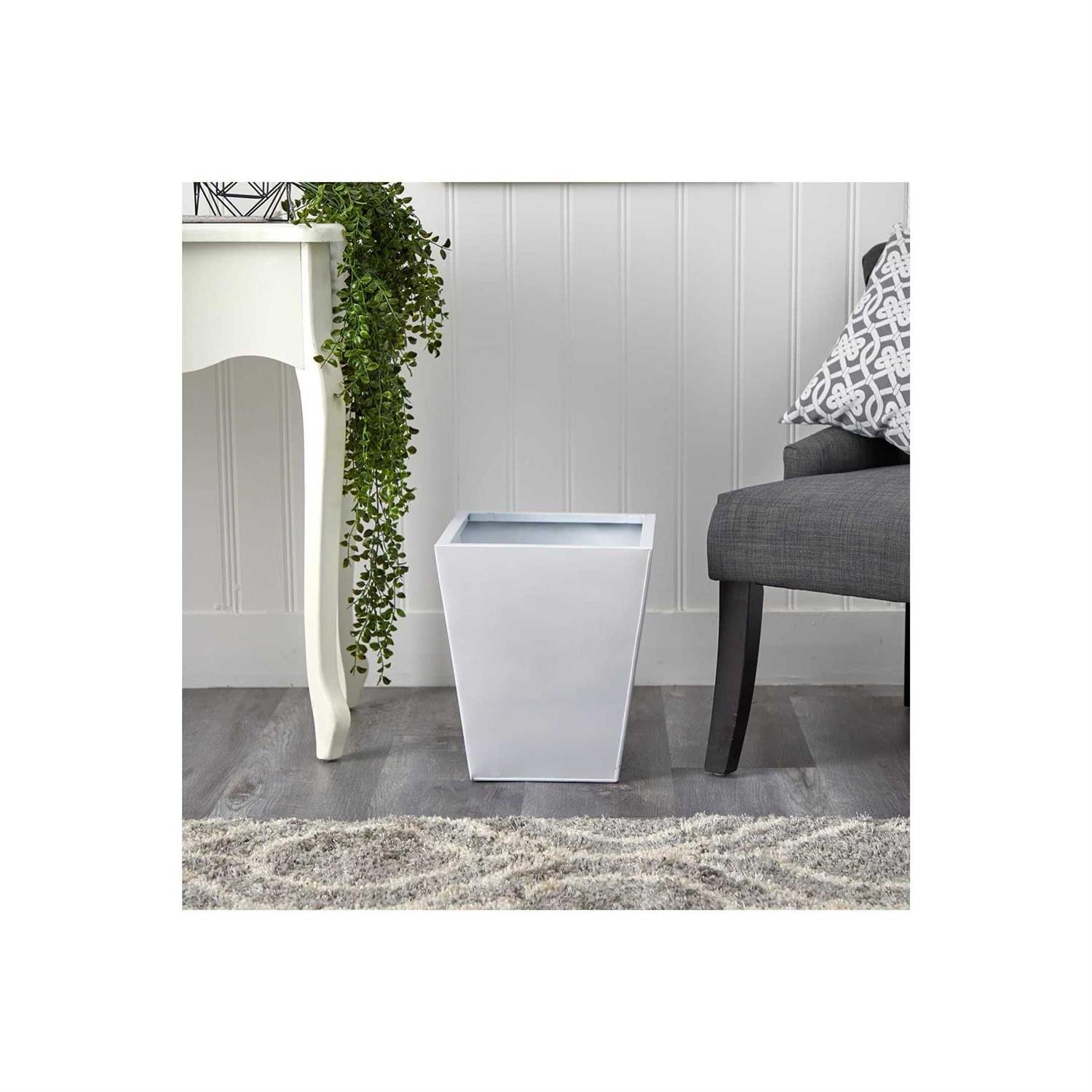 Nearly Natural Classic Square Metal Planter - Image 4