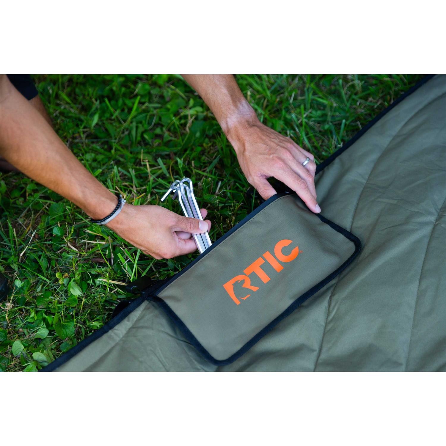 Rtic Anywhere Blanket Waterproof Portable Quilted Outdoor Mat for Picnic - Image 5