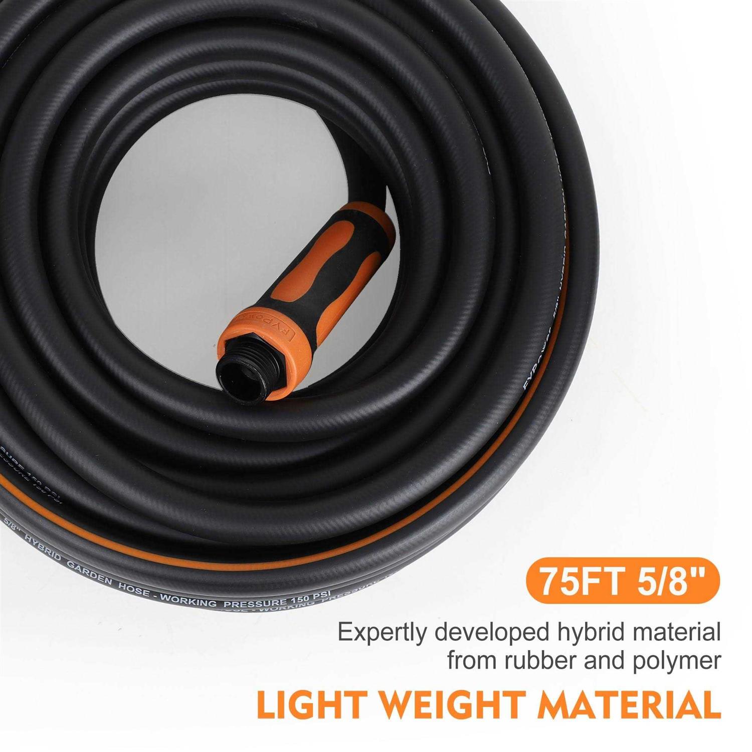 FYPower Hybrid Garden Hose 100ft x 5/8 Heavy Duty Flexible Lightweight - Image 5