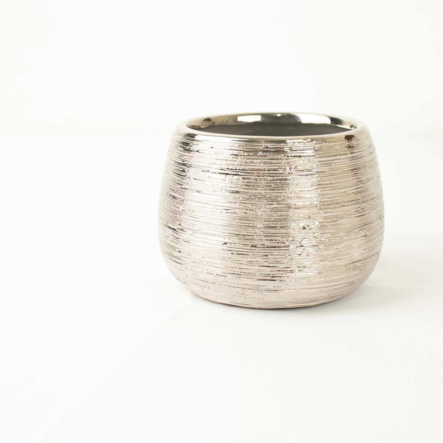 Efavormart 4 Pack 3 inch Textured Ceramic Flower Vase Pots - Image 4