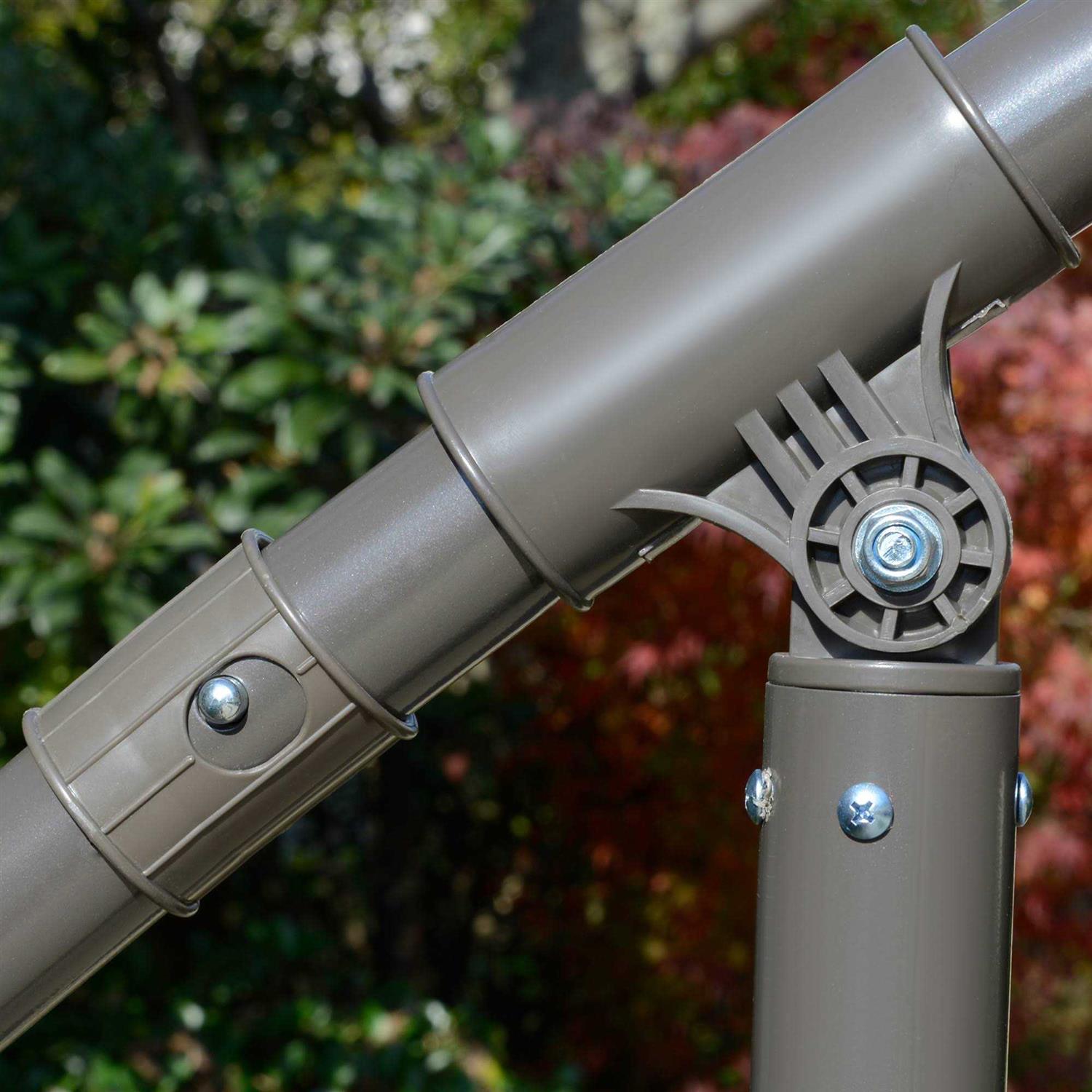 Outsunny Offset Patio Umbrella, Cantilever Umbrella Cross Base - Image 3