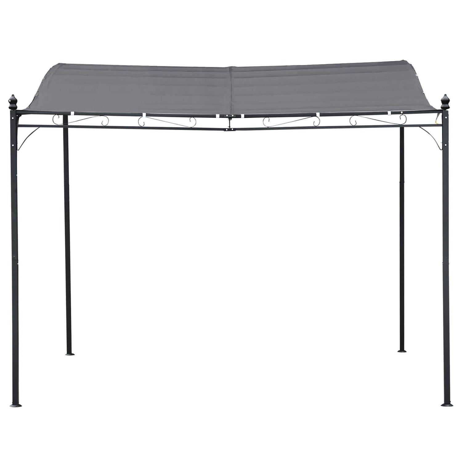Outsunny 10' x 10' Steel Outdoor Pergola Gazebo Patio Canopy with Durable & Spacious Weather-Resistant Design - Image 3