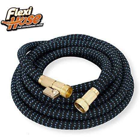 Flexi Hose with 8 Function Nozzle Expandable Garden Hose Lightweight & No-Kink Flexible Garden Hose 3/4 Inch Solid Brass Fittings - Image 4