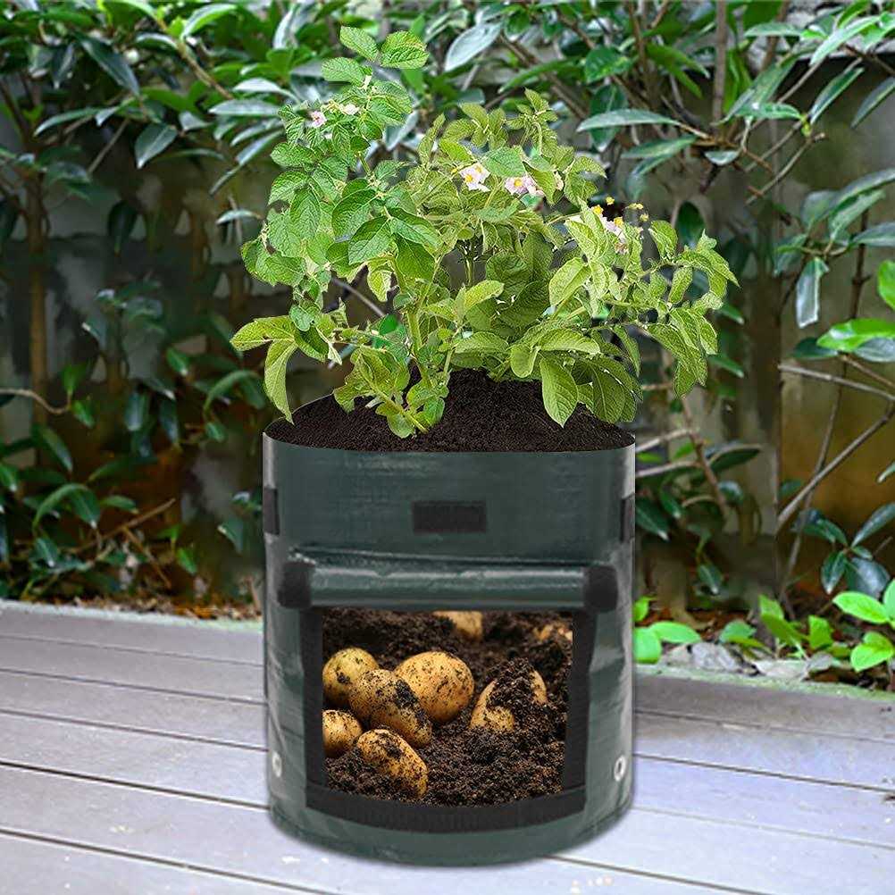 Garden Potato Grow Bags with Flap and Handles Aeration Fabric Pots Heavy Duty - Image 3