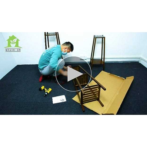 Magshion Bamboo Tall Plant Stand Pot Holder Small Space Table - Image 3