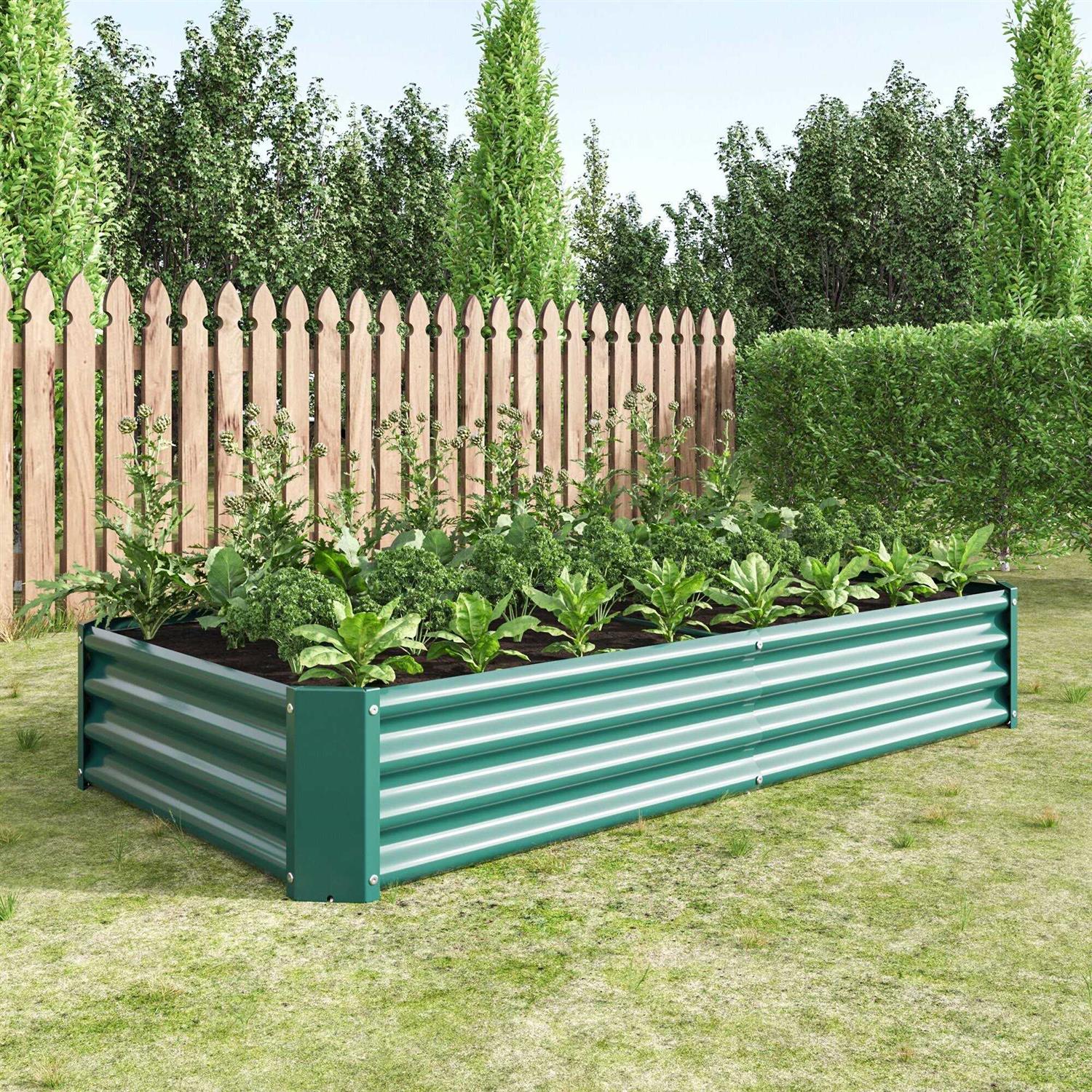 Raised Garden Bed Outdoor, 631ft , Metal Raised Rectangle Planter Beds for Plants, Vegetables, and Flowers - Image 4