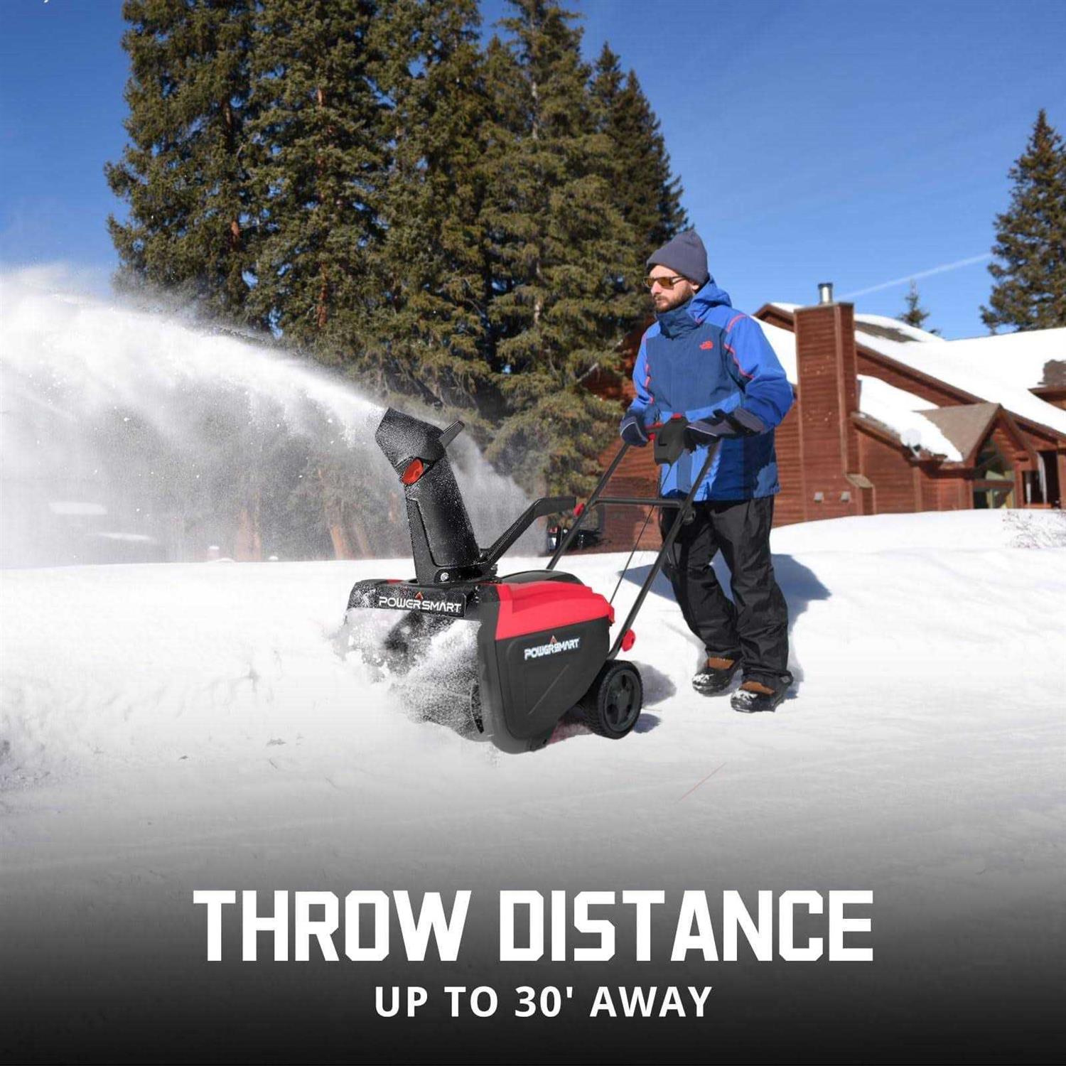 PowerSmart 21 in. Electric Single Stage Snow Thrower with LED Light - Image 3