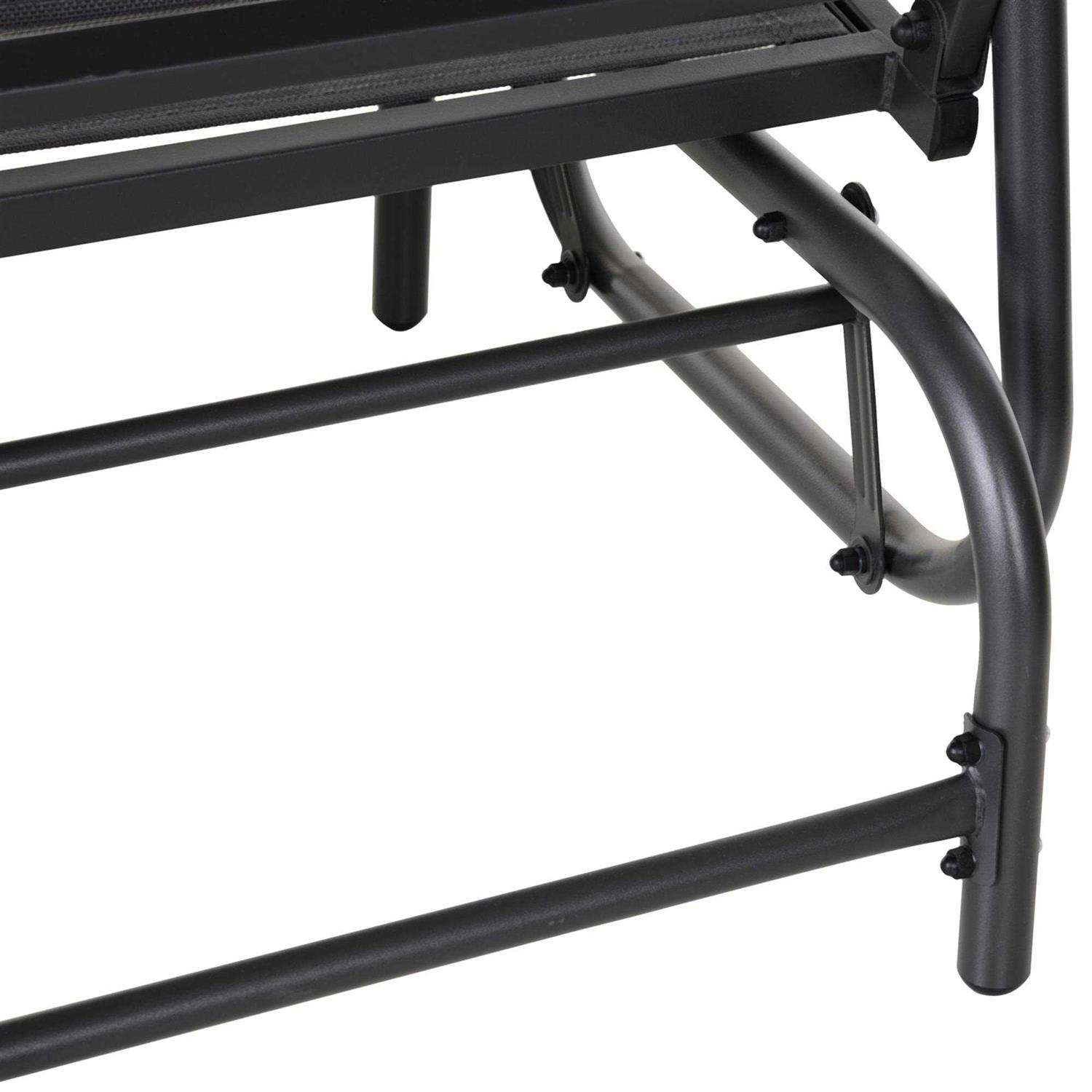 Outsunny 2-Person Glider Bench Rocking Chair - Image 4