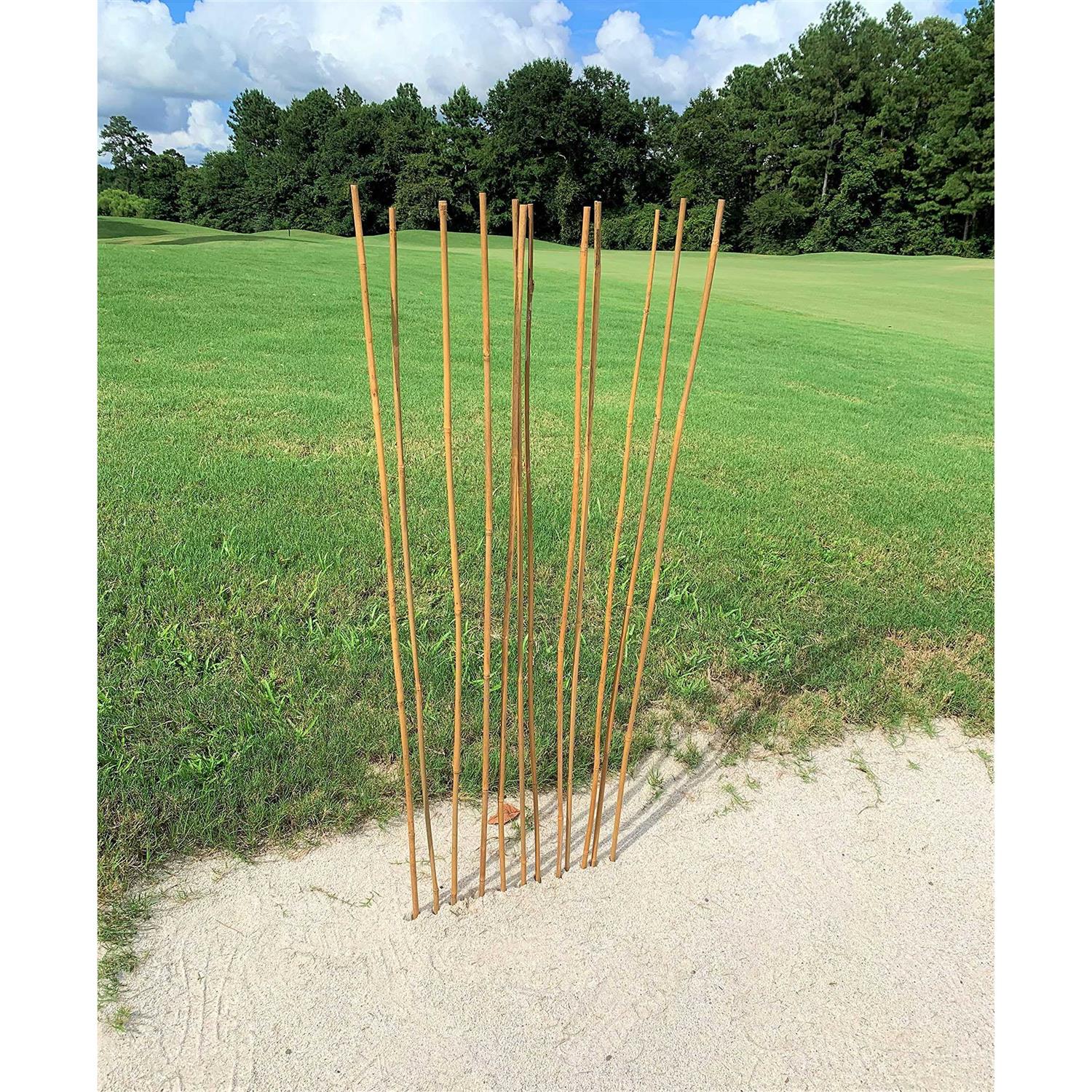 Dlh Western Natural Bamboo Poles Eco-Friendly Plant Support Garden Stakes Long - Image 4