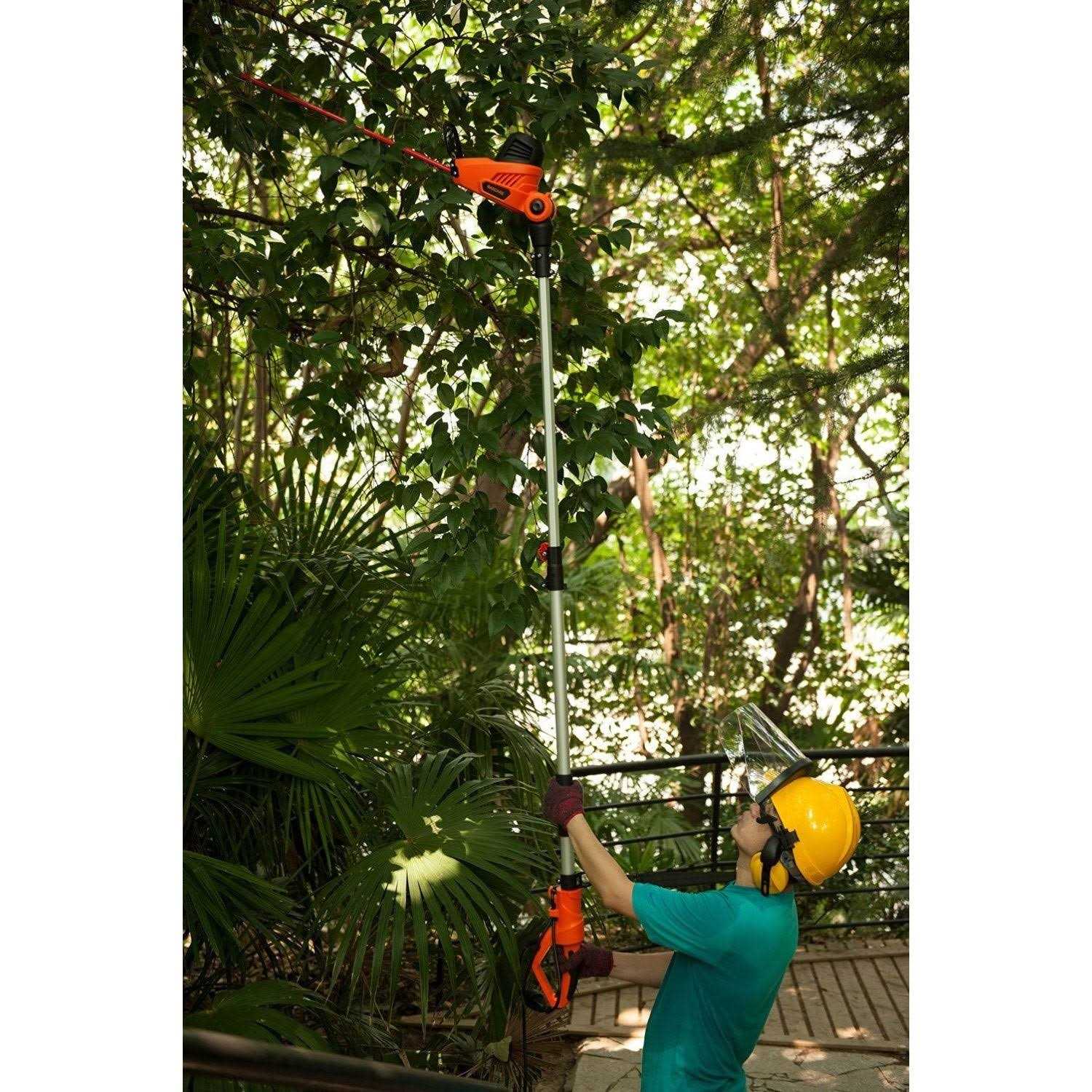 GARCARE Electric Hedge Trimmer with 20 inch Dual-Action Laser Cut - Image 3