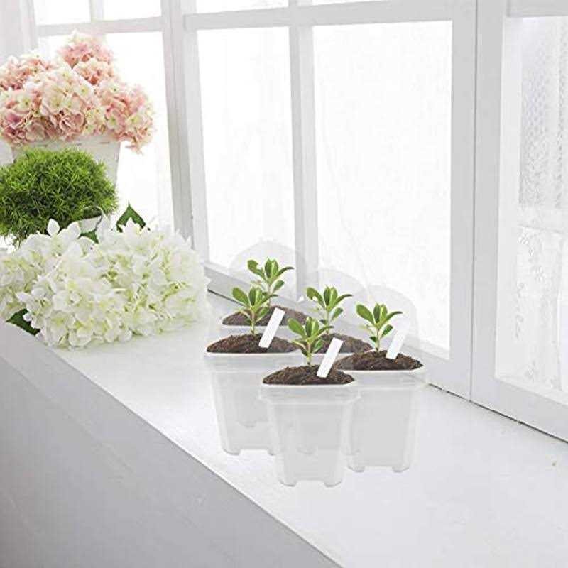 EBaokuup 10PCS Clear Plant Nursery Pots with Humidity Dome - Image 4