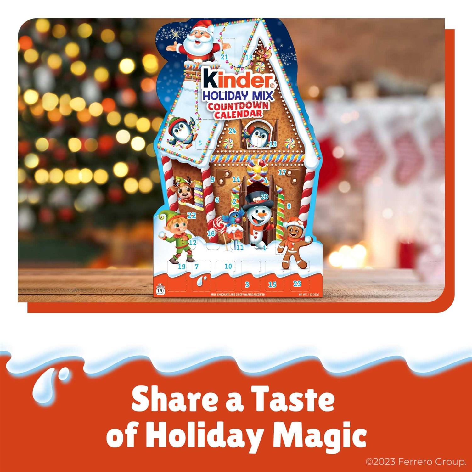 Kinder Holiday Chocolatey Candy 2023 Advent Calendar - Image 4