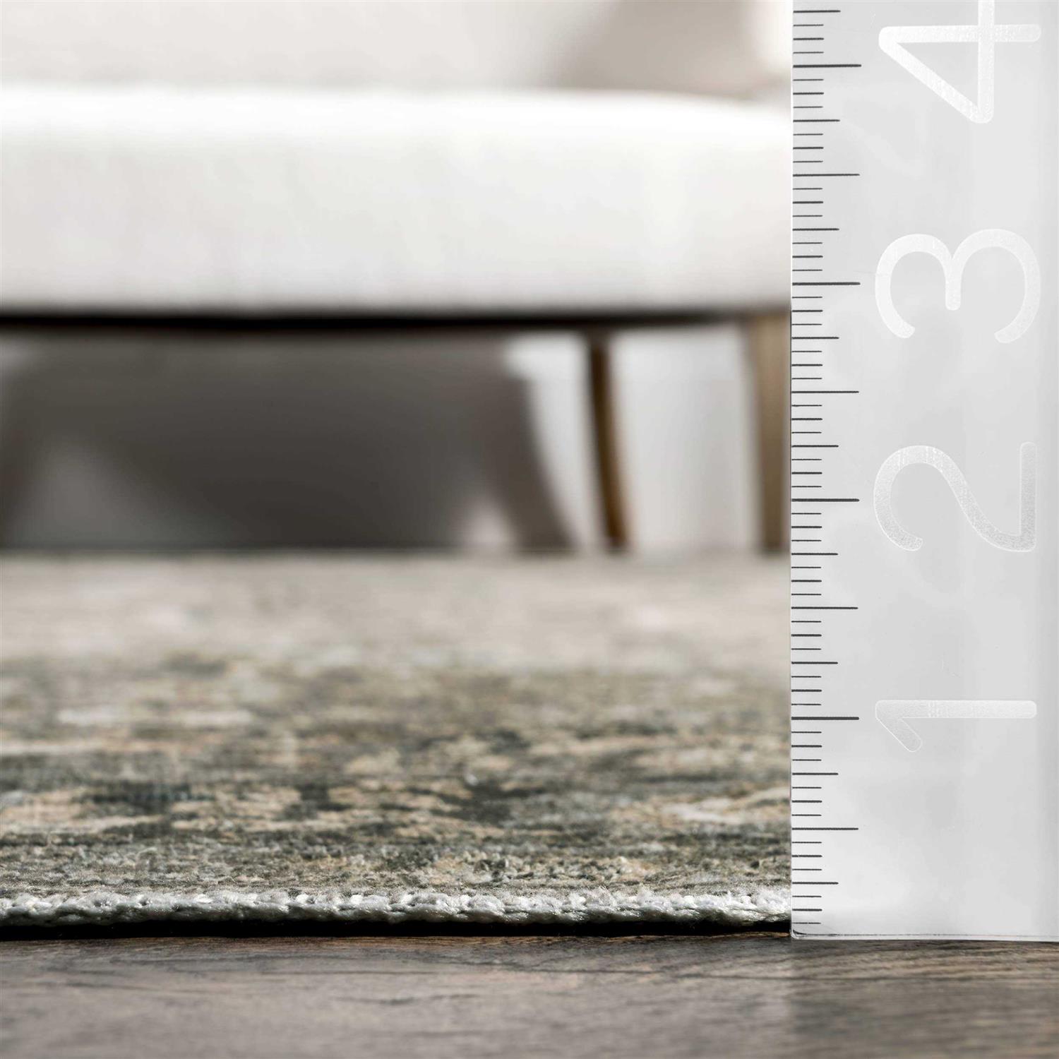 Lauren Liess x RugsUSA Bayberry Vintage Machine Washable Area Rug - Image 4