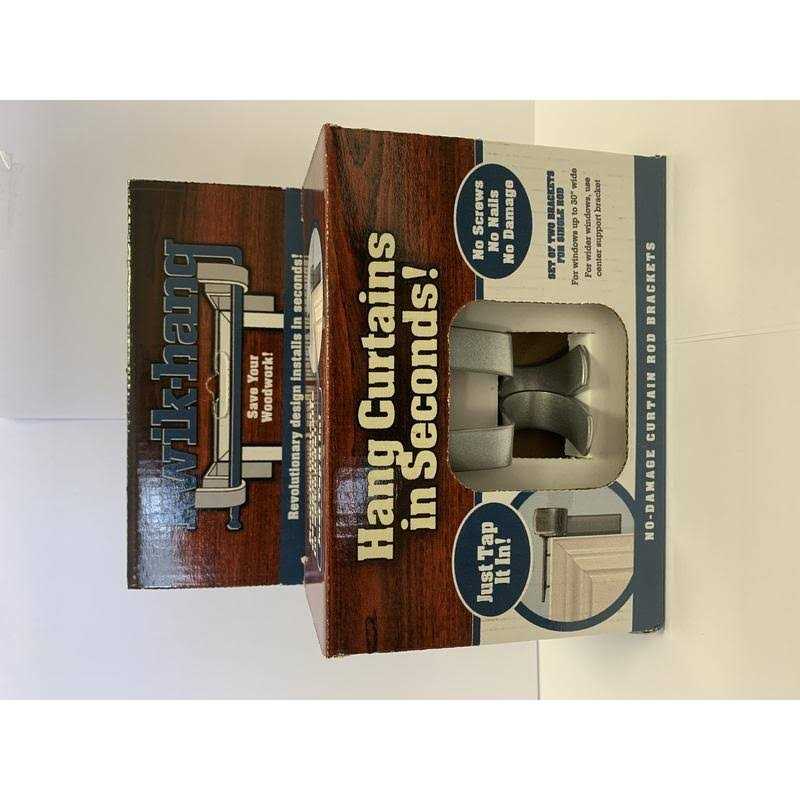 Kwik-Hang Enamel No Drill Curtain Rod Bracket - Image 4