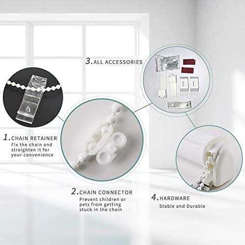 Luckup Horizontal Window Shade Blind Zebra Dual Roller Blinds Day and Night Blinds Curtains Easy to Install - Image 3