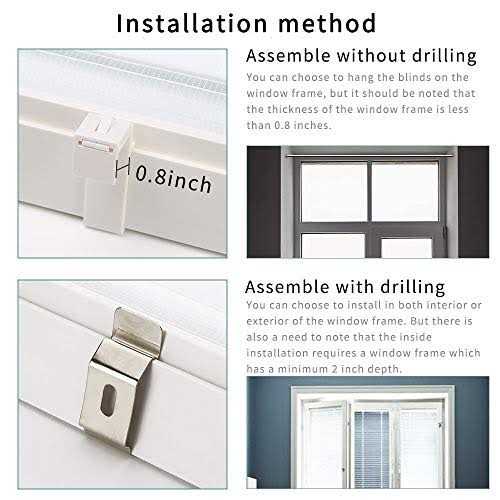 Luckup Horizontal Window Shade Blind Zebra Dual Roller Blinds Day and Night Blinds Curtains Easy to Install - Image 4