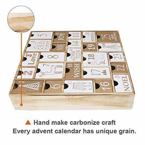 Juegoal Advent Calendar with 25 Drawers Countdown to Christmas - Image 4
