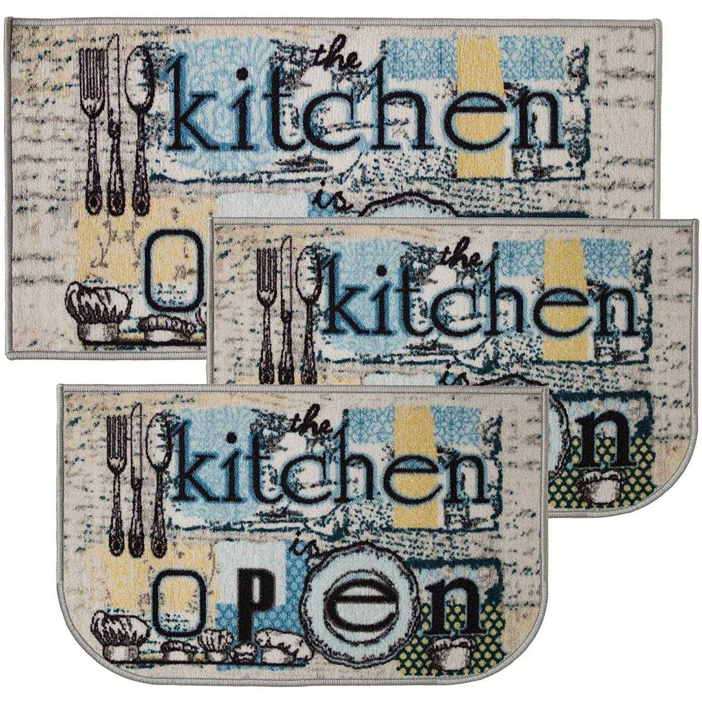Kashi Home Kitchen Rug Printed Area Rug Durable Floor Door Mat - Image 5
