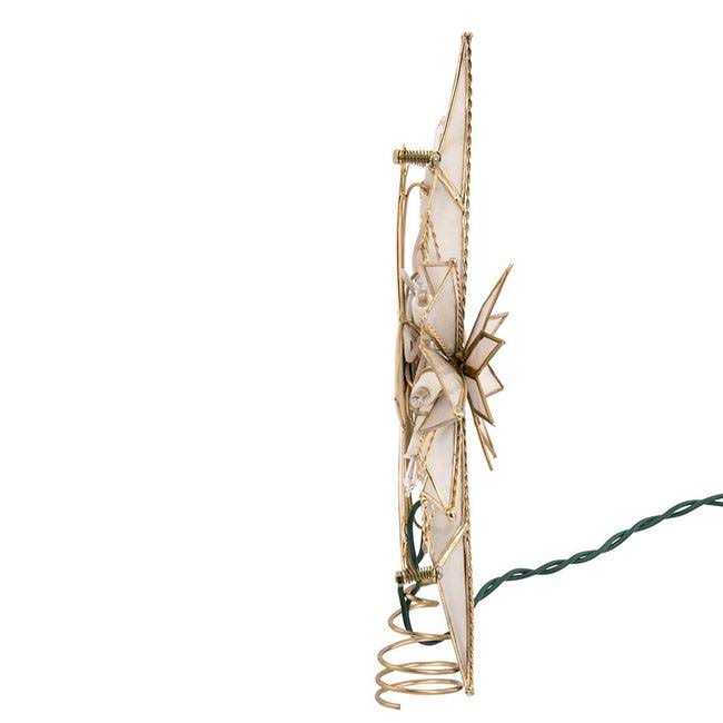 Kurt Adler 10 inch Multi-Point Star of Bethlehem Glass Gem Christmas Tree Topper - Image 3