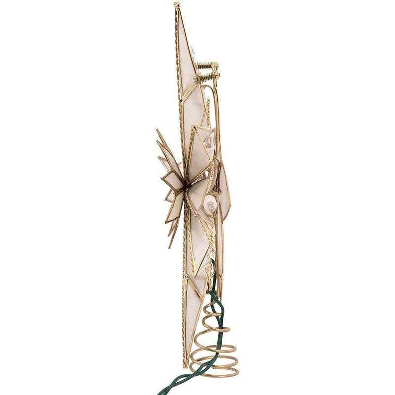 Kurt Adler 10 inch Multi-Point Star of Bethlehem Glass Gem Christmas Tree Topper - Image 4