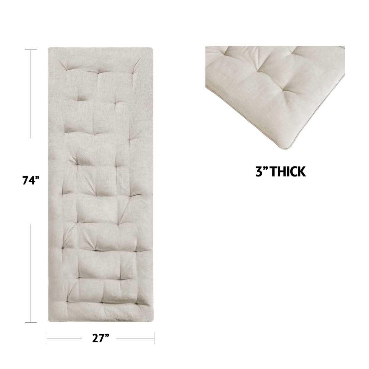 Intelligent Design Edelia Poly Chenille Lounge Floor Pillow Cushion - Image 3