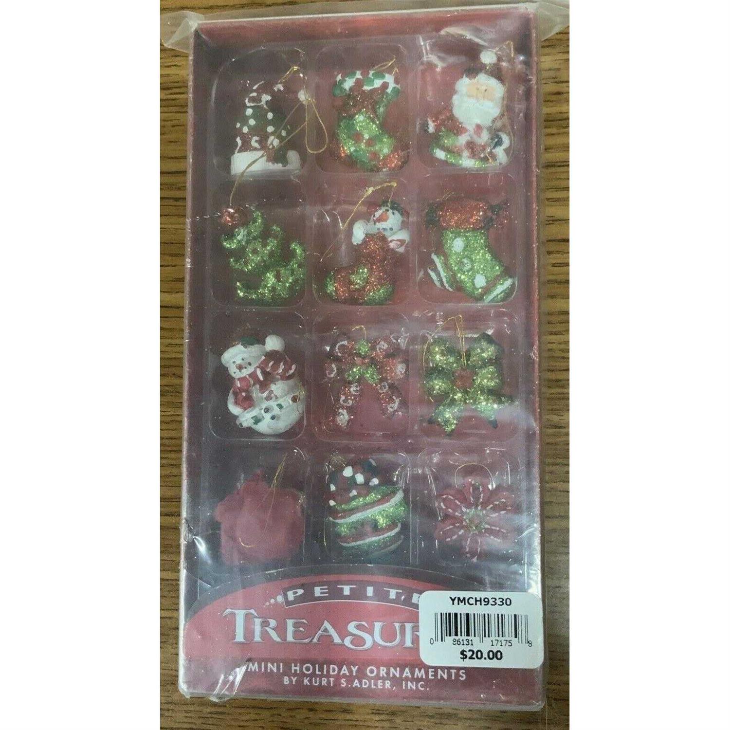 Kurt Adler Petite Treasures 12-Piece Miniature Ornaments Set - Image 4