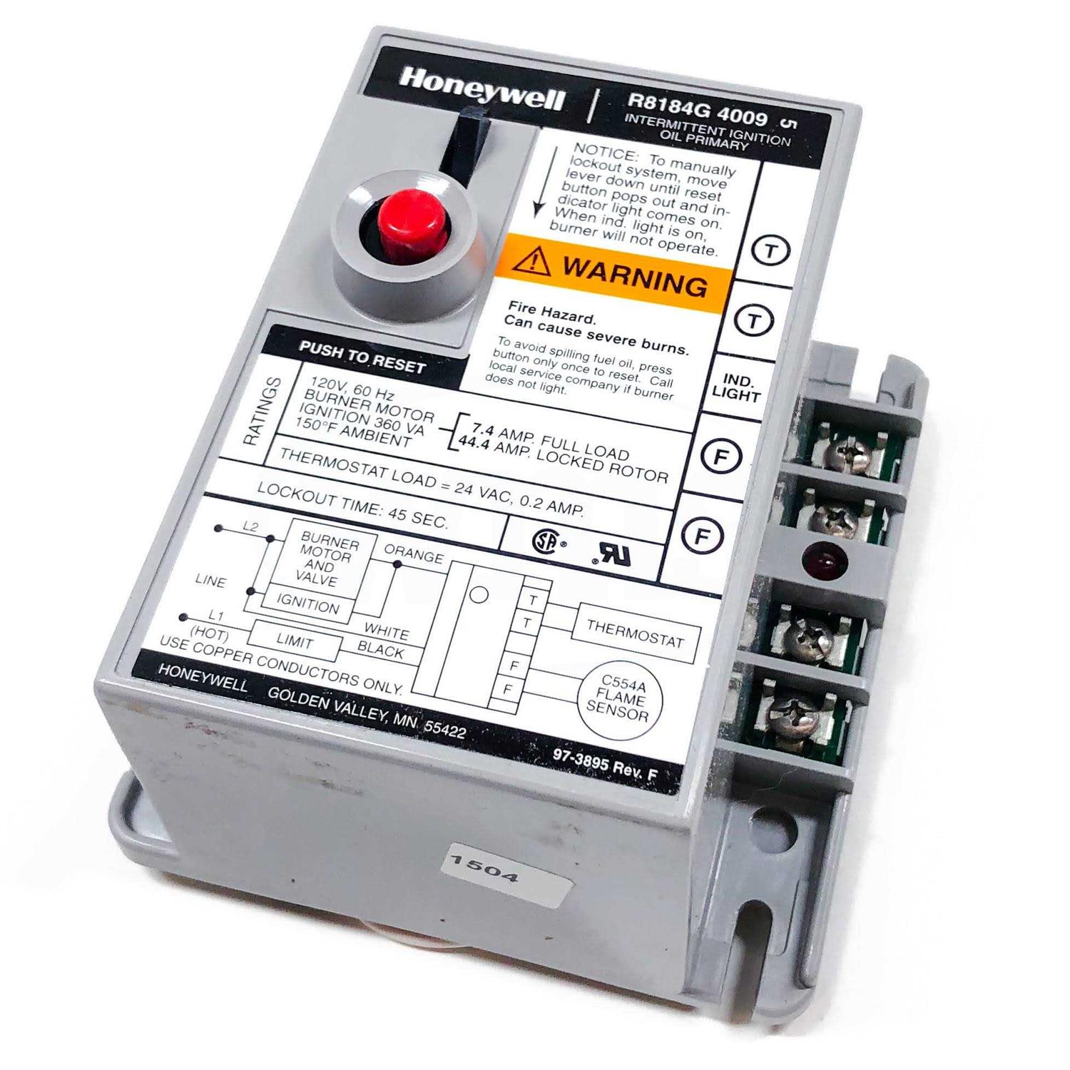 Honeywell R8184G4009 Oil Burner Control - Image 3